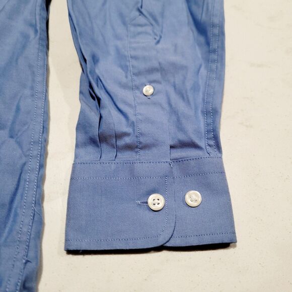 Team Hendrick Collection By Oobe Men's 16 1/2 34/35 L/S Blue Employee Tech Shirt - Picture 10 of 12